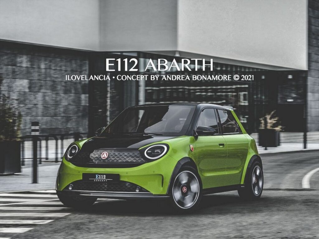 Lancia E112 Abarth: la concept car della Autobianchi A112 rivisitata in chiave moderna [RENDER]