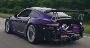 Porsche 911 GT3 RS: ben 720 CV grazie all’introduzione del turbo [VIDEO]