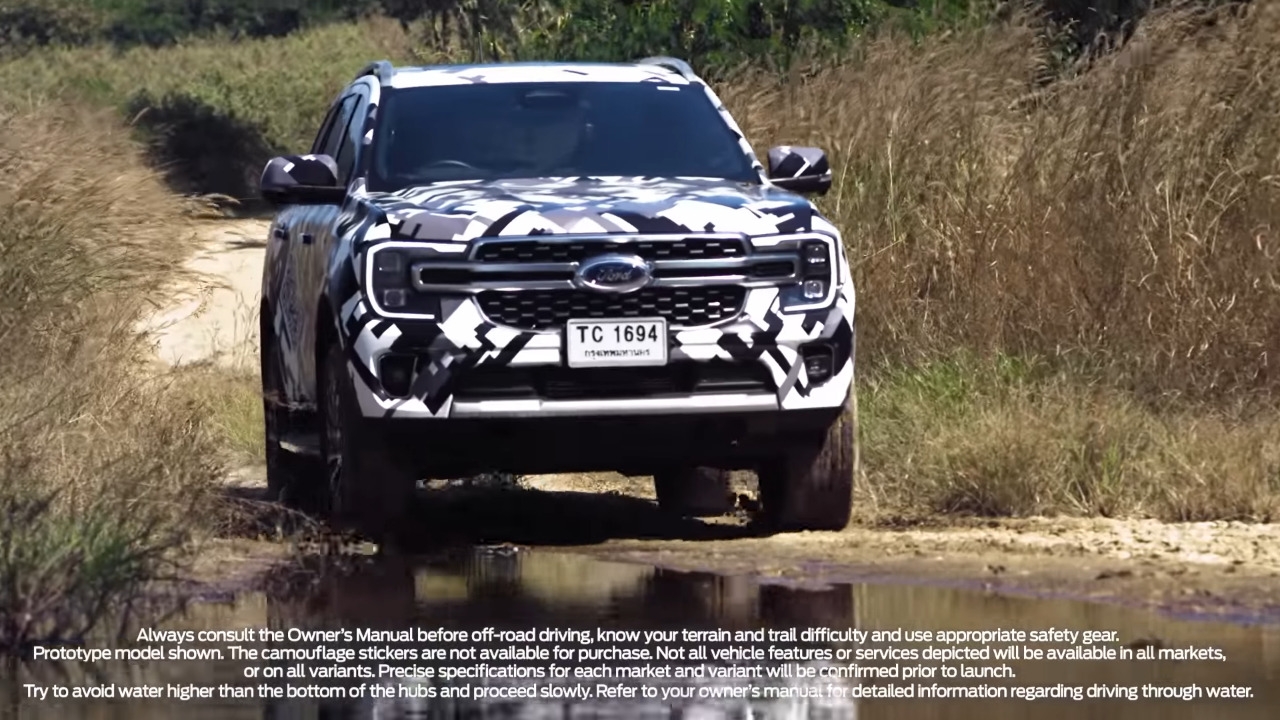 Ford Everest 2023 si mostra in anteprima in un video ufficiale