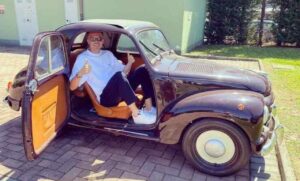 Josip Ilicic e la sua amata Fiat 500 Topolino