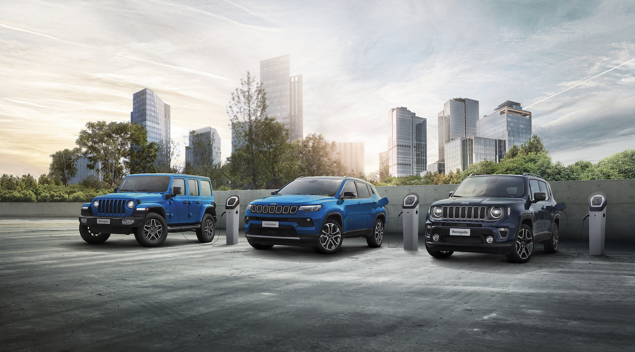 Jeep: la gamma 4xe è la più venduta in Italia nel 2021