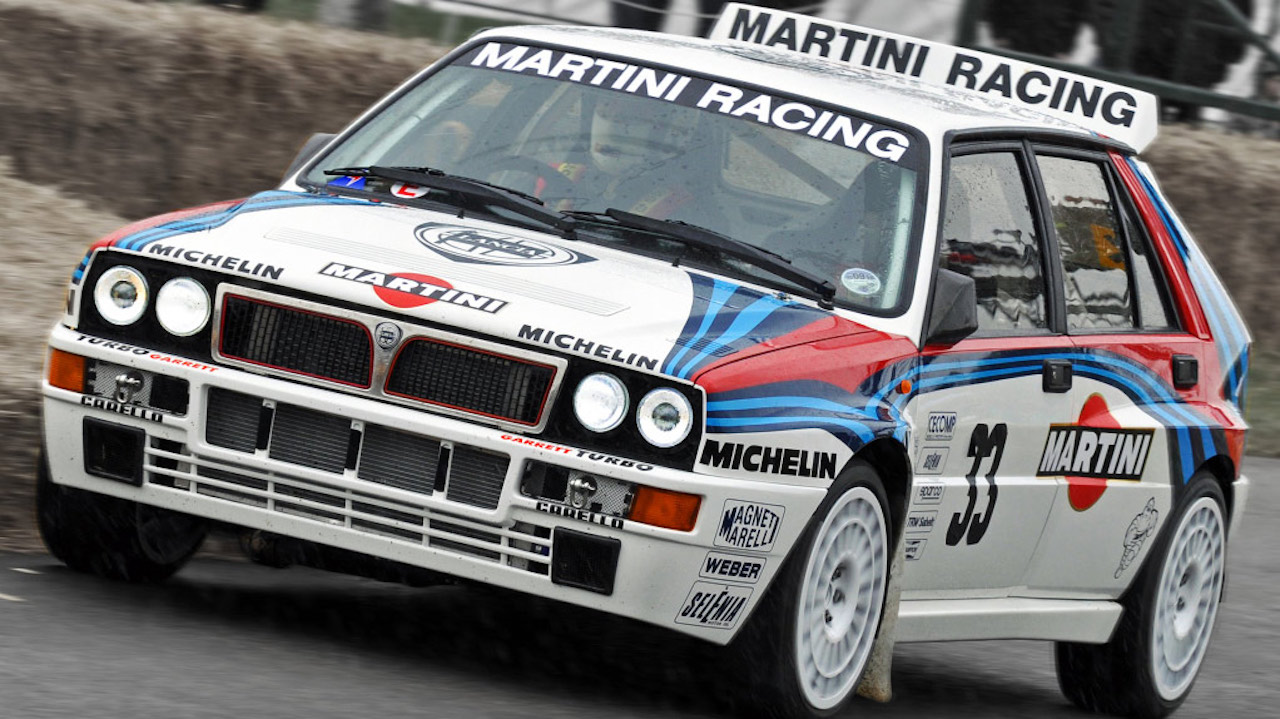 Lancia Delta con livrea Martini sarà protagonista di un film con Scamarcio