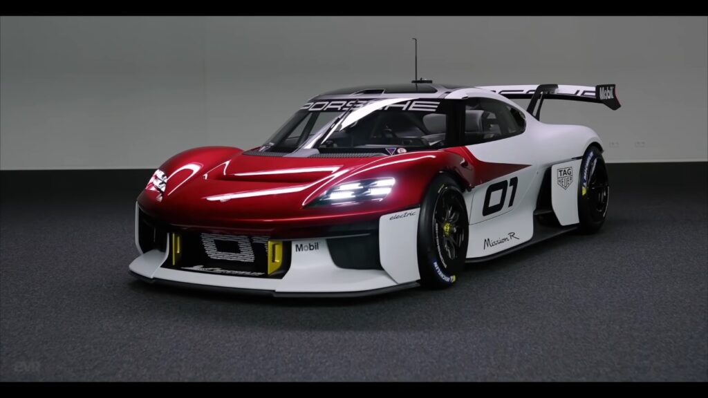 Porsche Mission R: il concept di auto da corsa elettrica scende in pista [VIDEO]