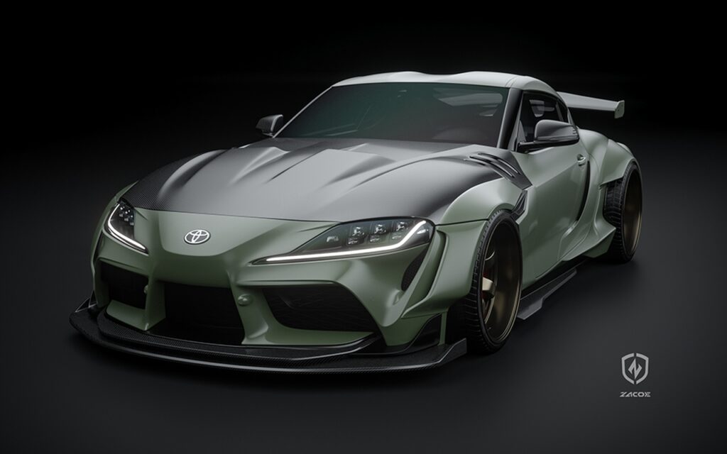 Toyota GR Supra: Zacoe presenta un kit widebody per la sportiva [FOTO]