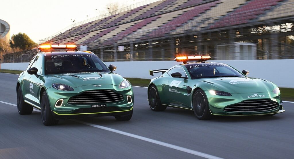 Aston Martin fornirà le medical e safety car per 12 GP di Formula 1 nel 2022