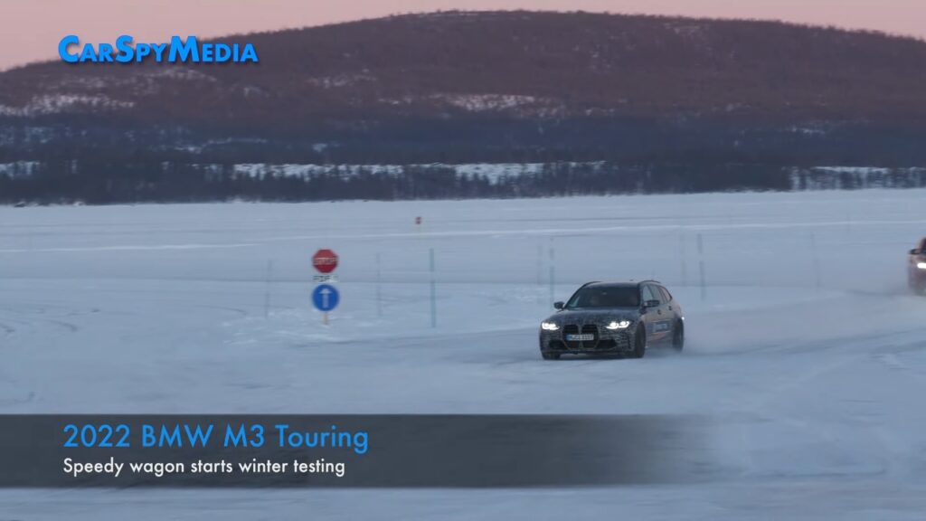 BMW M3 Touring 2023: avvistato un prototipo sulla neve [VIDEO SPIA]