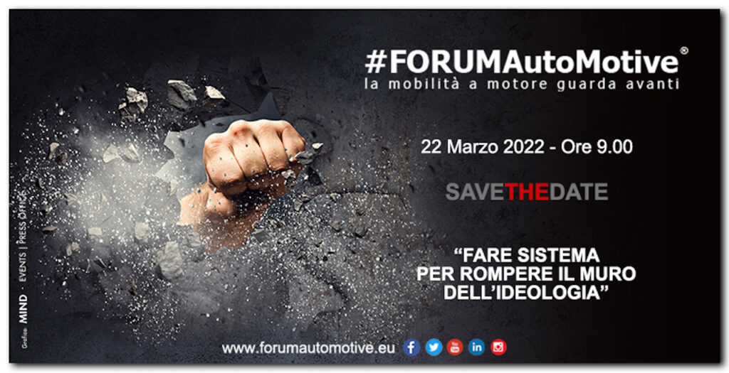 #FORUMAutoMotive: il nuovo appuntamento si terrà il 21-22 marzo