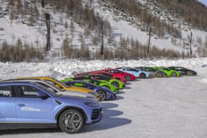 Lamborghini ritorna sul ghiaccio di Livigno con Accademia Neve