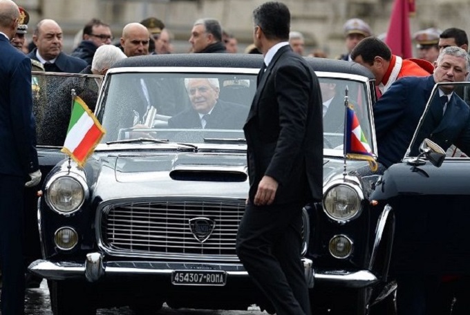 Giuramento di Sergio Mattarella: Lancia Flaminia pronta per la cerimonia, in futuro un SUV presidenziale?