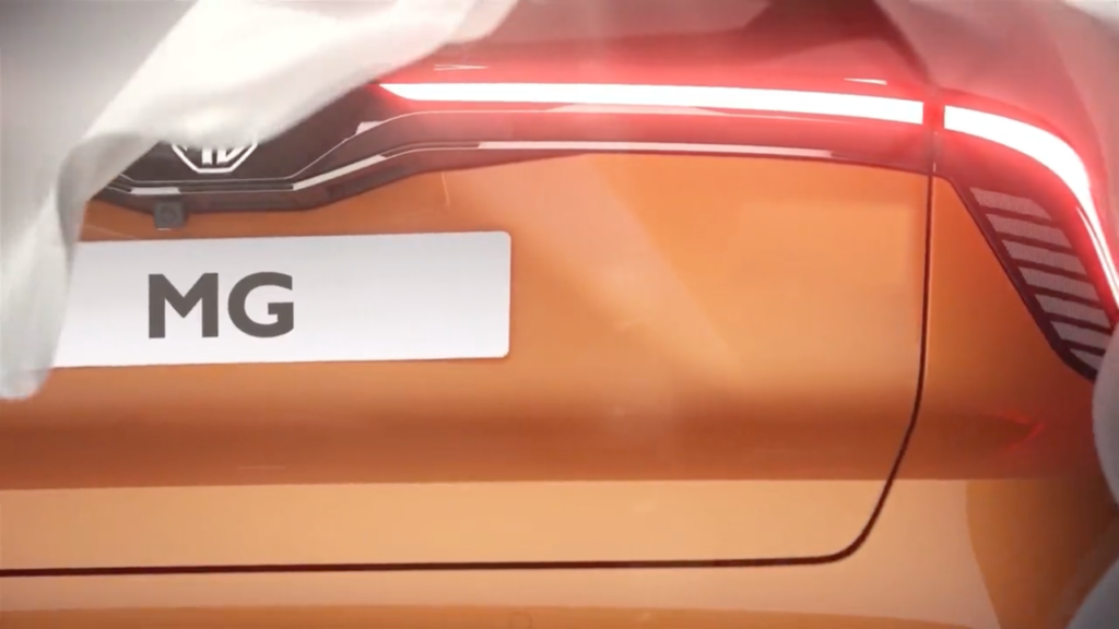 MG 4 EV: primo video teaser di una nuova auto elettrica