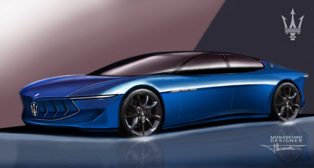 Maserati Ghibli Folgore: l’idea di futura berlina sportiva elettrica [RENDER]