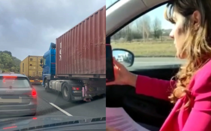 Bloccata per ore sulla A26 per un maxi-tamponamento, studentessa si laurea in auto