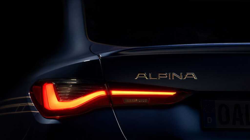 Alpina B4 Gran Coupé: primo teaser ufficiale in vista del debutto