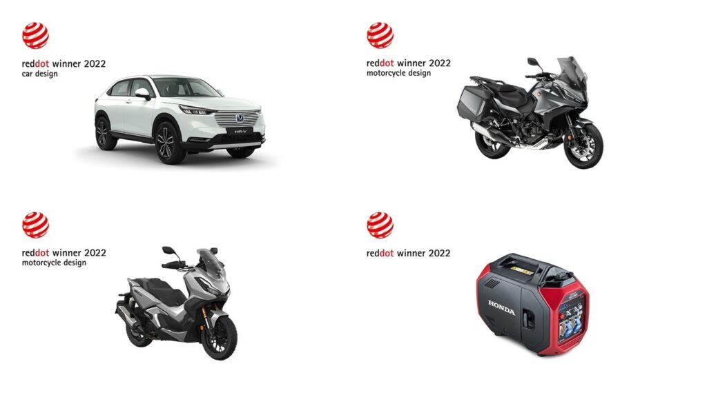 Honda: quattro premi Red Dot vinti nell’edizione di quest’anno