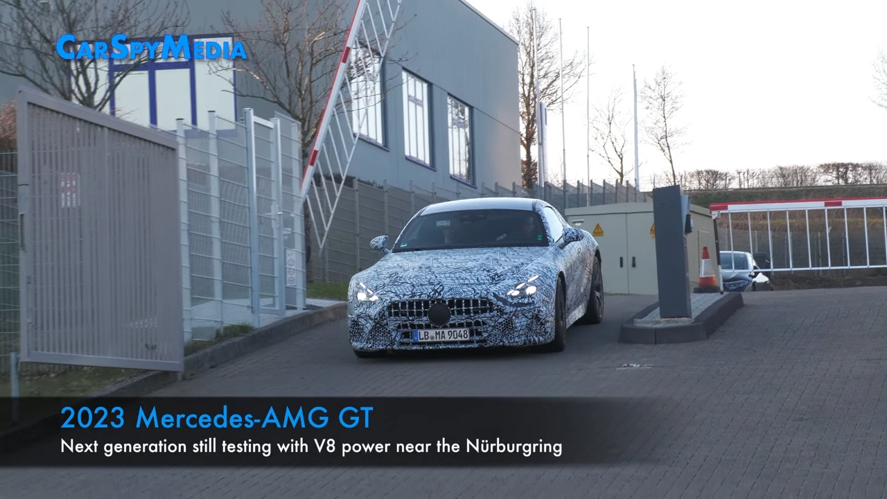 Mercedes-AMG GT 2023: primo VIDEO SPIA della nuova generazione