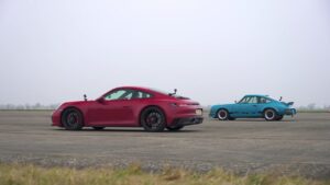 Porsche 911 Carrera GTS vs 911 RS EV: chi vince la drag race? [VIDEO]