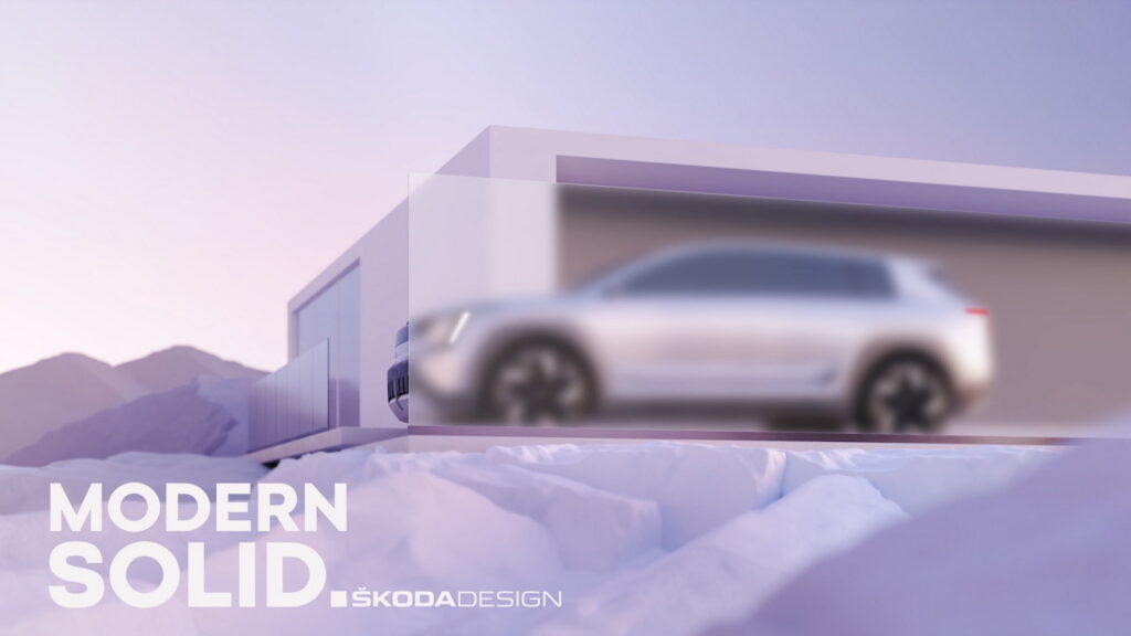 Skoda mostra un’anteprima di un concept SUV elettrico [TEASER]