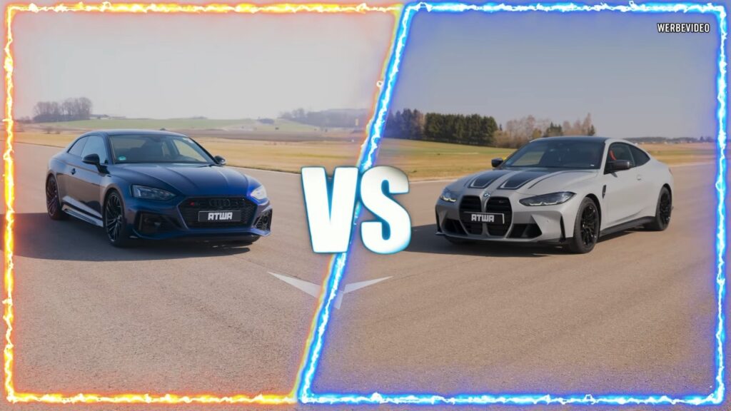 BMW M4 Competition vs Audi RS 5 Coupé: chi vince la drag race? [VIDEO]