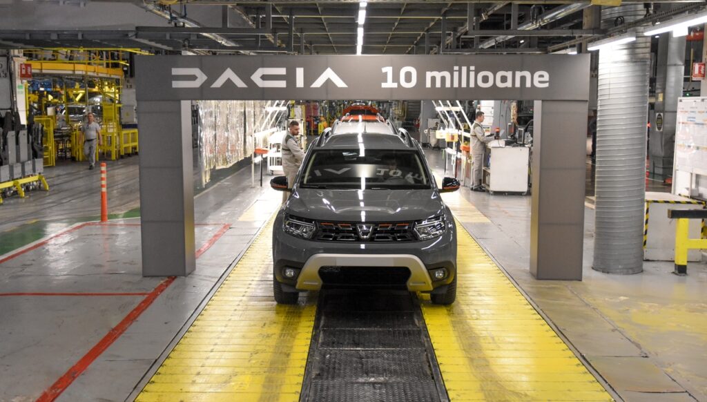 Dacia celebra la produzione del suo 10.000.000° veicolo