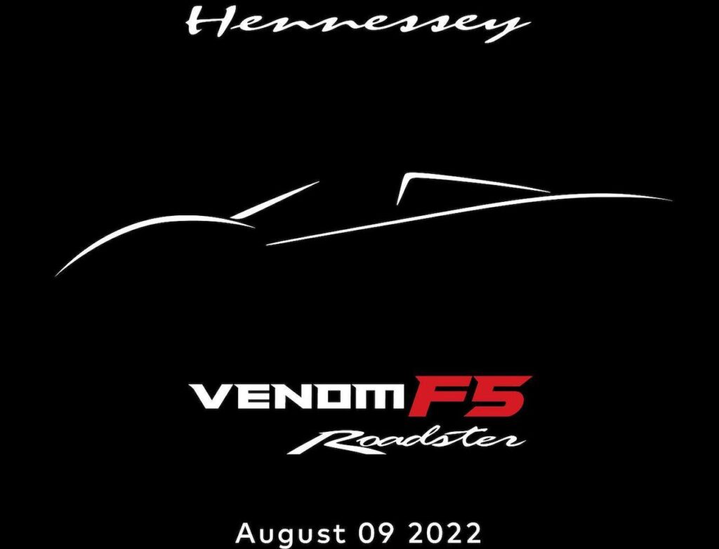 Hennessey Venom F5 Roadster: l’hypercar scoperta verrà svelata il 9 agosto [TEASER]