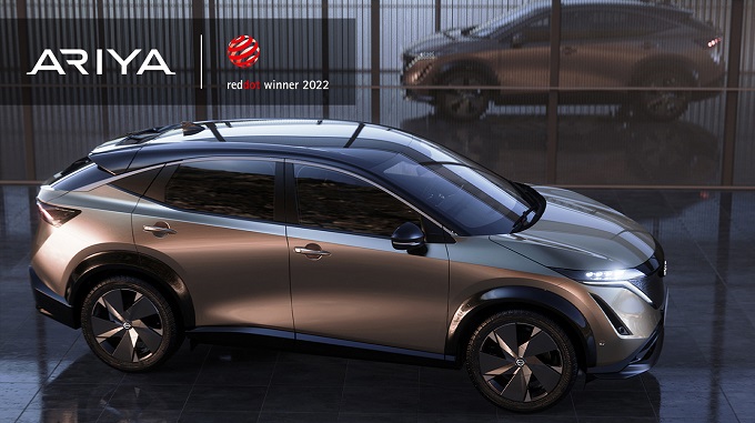 Nissan Ariya, design che conquista: il crossover vince l’iF Design Award e il Red Dot Award