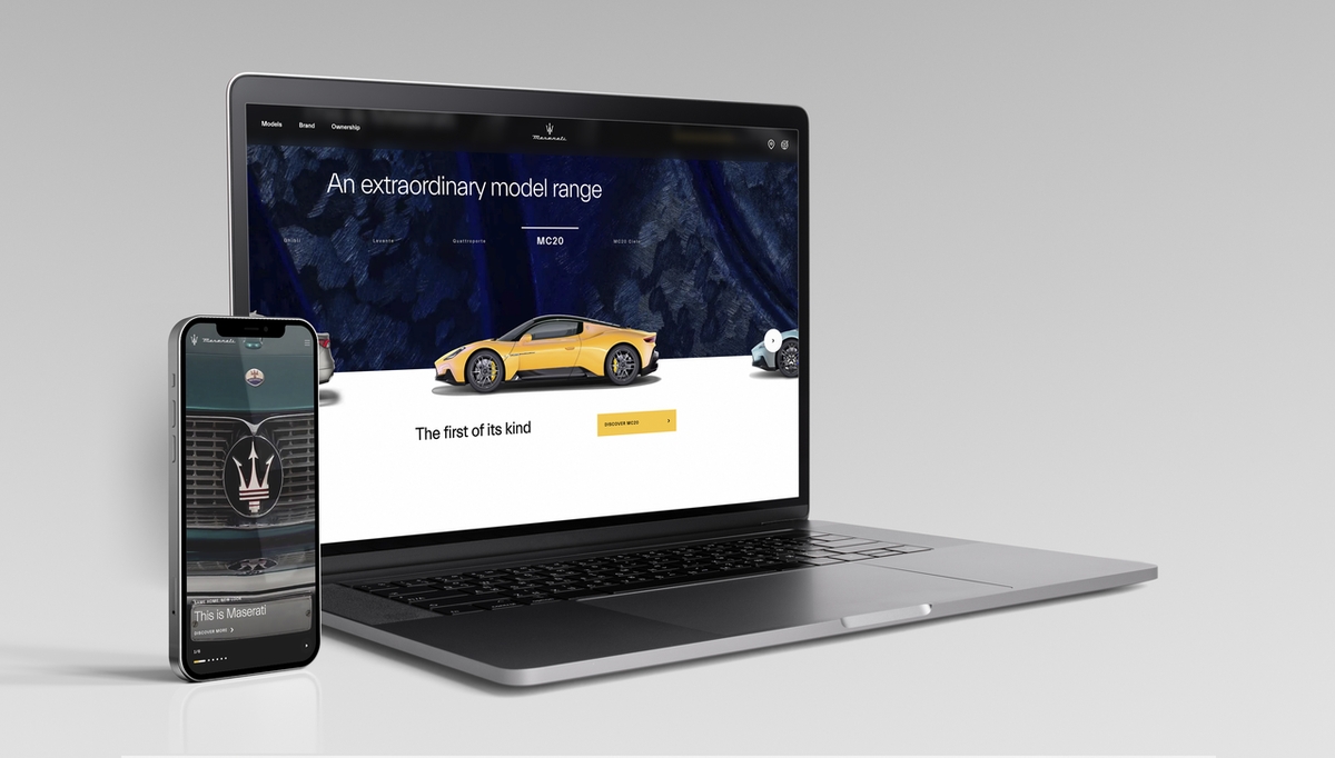 Maserati rinnova il proprio sito Web con nuove sezioni e funzionalità