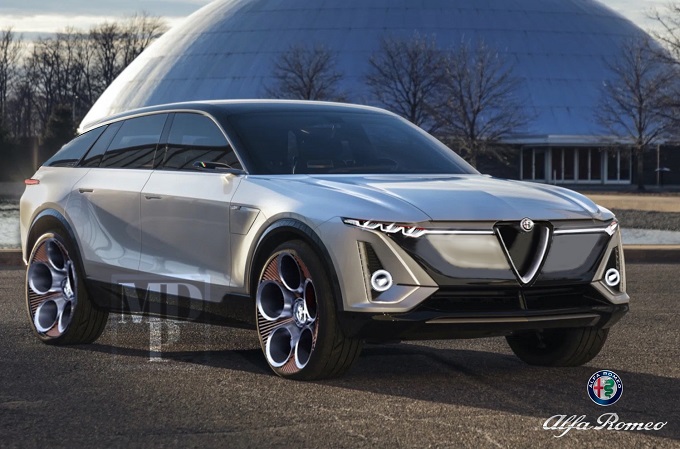 Alfa Romeo Gardena: idea stilistica per l’E-SUV del Biscione [RENDER]