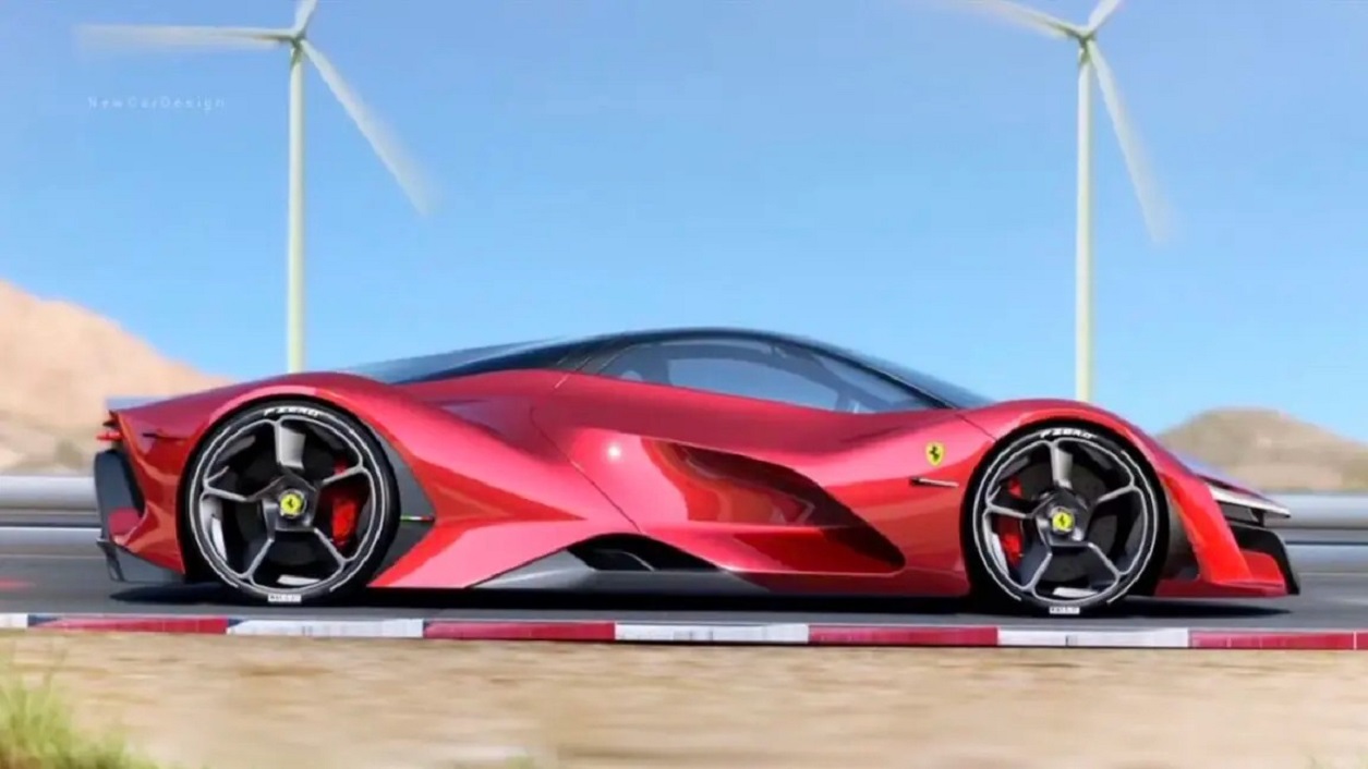 Ferrari: un video ipotizza il design della prima auto elettrica