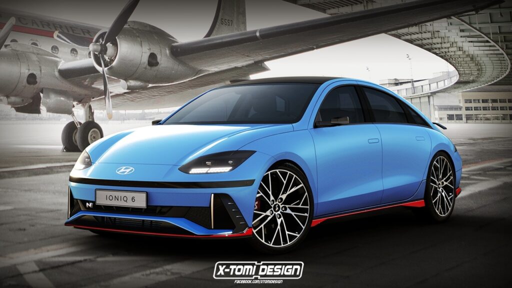 Hyundai Ioniq 6 N: la versione sportiva potrebbe essere così [RENDER]