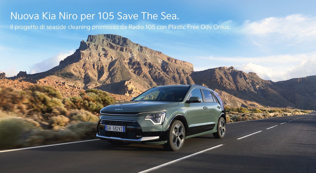 Kia: intrattenimento e sostenibilità con la Niro a 105 Save the Sea