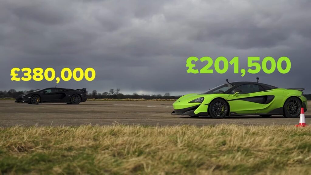 Lamborghini Aventador SVJ vs McLaren 600LT: chi vince la drag race? [VIDEO]