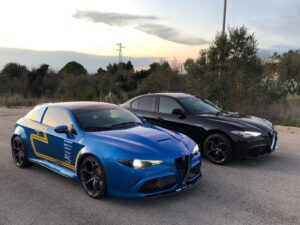 Alfa Romeo GT Sud-Est: ecco la speciale Brera con il frontale della Giulia Quadrifoglio [FOTO e VIDEO]