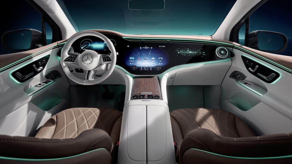 Mercedes EQE SUV: svelati gli interni del nuovo EV [TEASER]