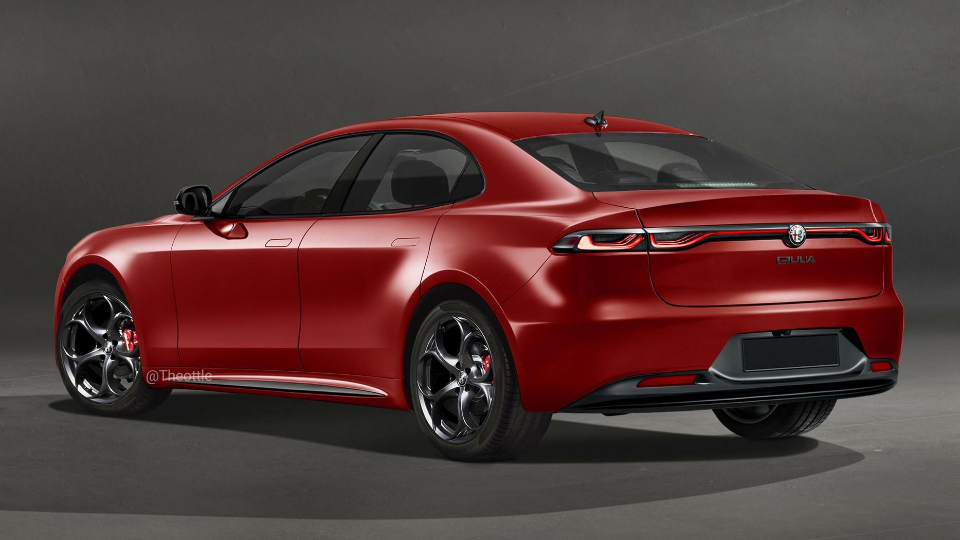 Nuova Alfa Romeo Giulia elettrica: un render ipotizza il suo aspetto