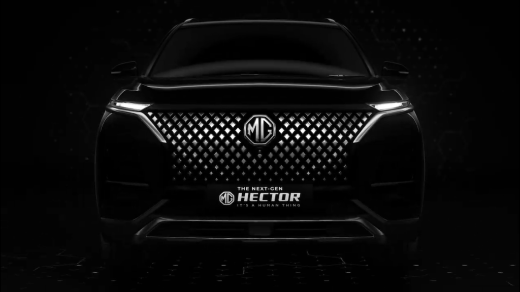 MG Hector: il nuovo restyling avrà un infotainment con display da 14 pollici [TEASER]