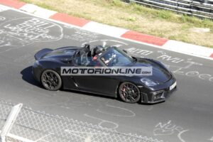 Porsche 718 Spyder RS: i test in pista al Nurburgring [FOTO SPIA]