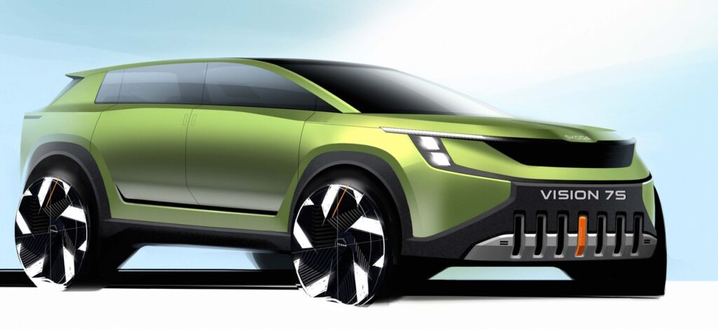 Skoda Vision 7S: ecco un primo sguardo agli esterni [TEASER]