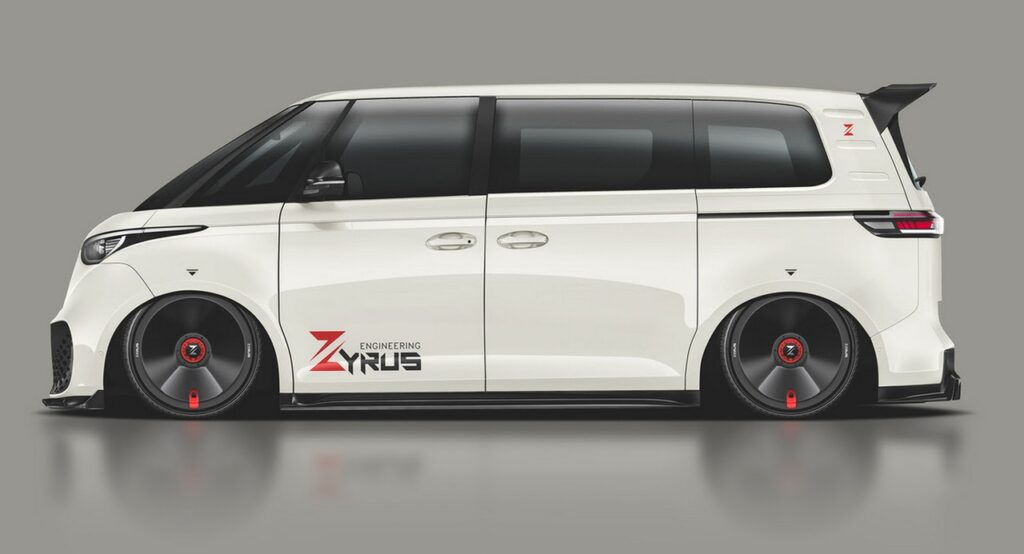 Volkswagen ID. Buzz: Zyrus Engineering svela il primo body kit in carbonio [FOTO]