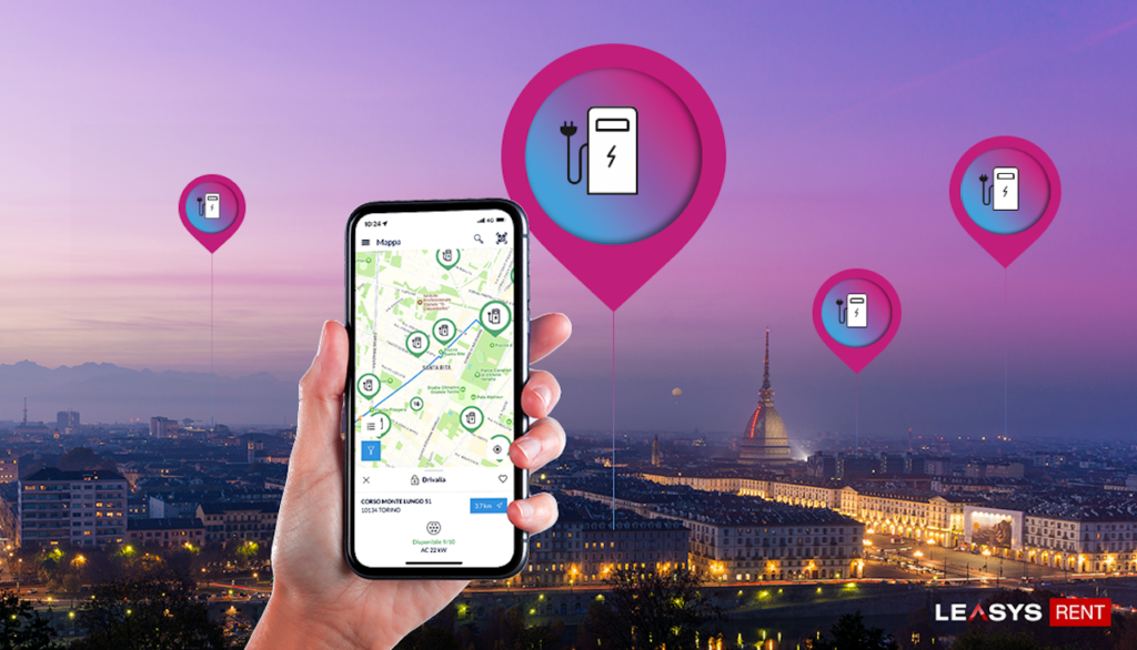 Leasys Rent: debutta a Torino l’app Drivalia Recharge