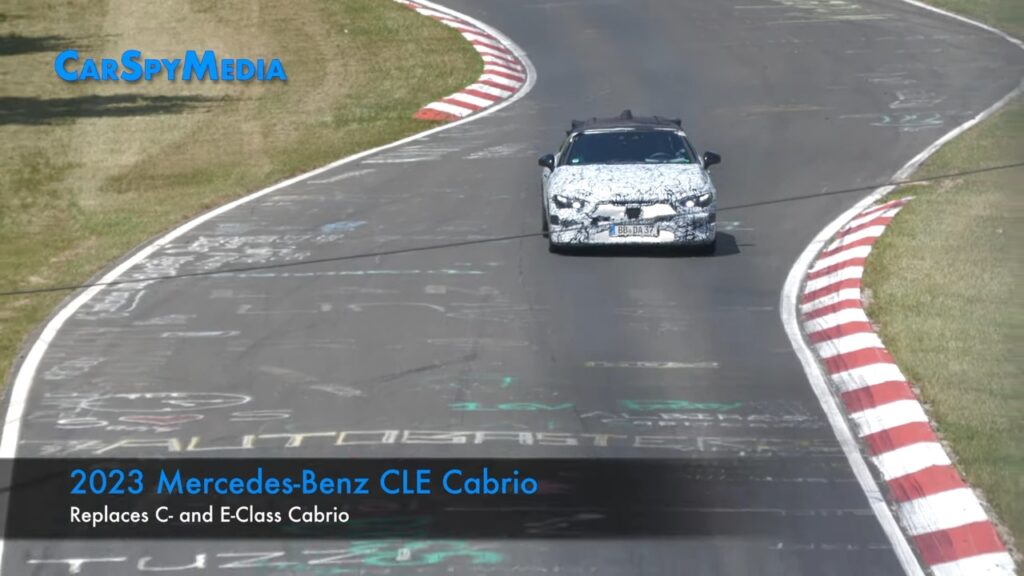 Mercedes CLE Cabrio: partiti i test sul circuito del Nurburgring [VIDEO SPIA]