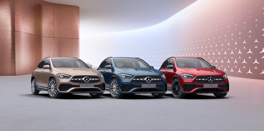 Mercedes GLA Colour Collection: debutta la nuova limited edition in tre esclusivi colori [FOTO]