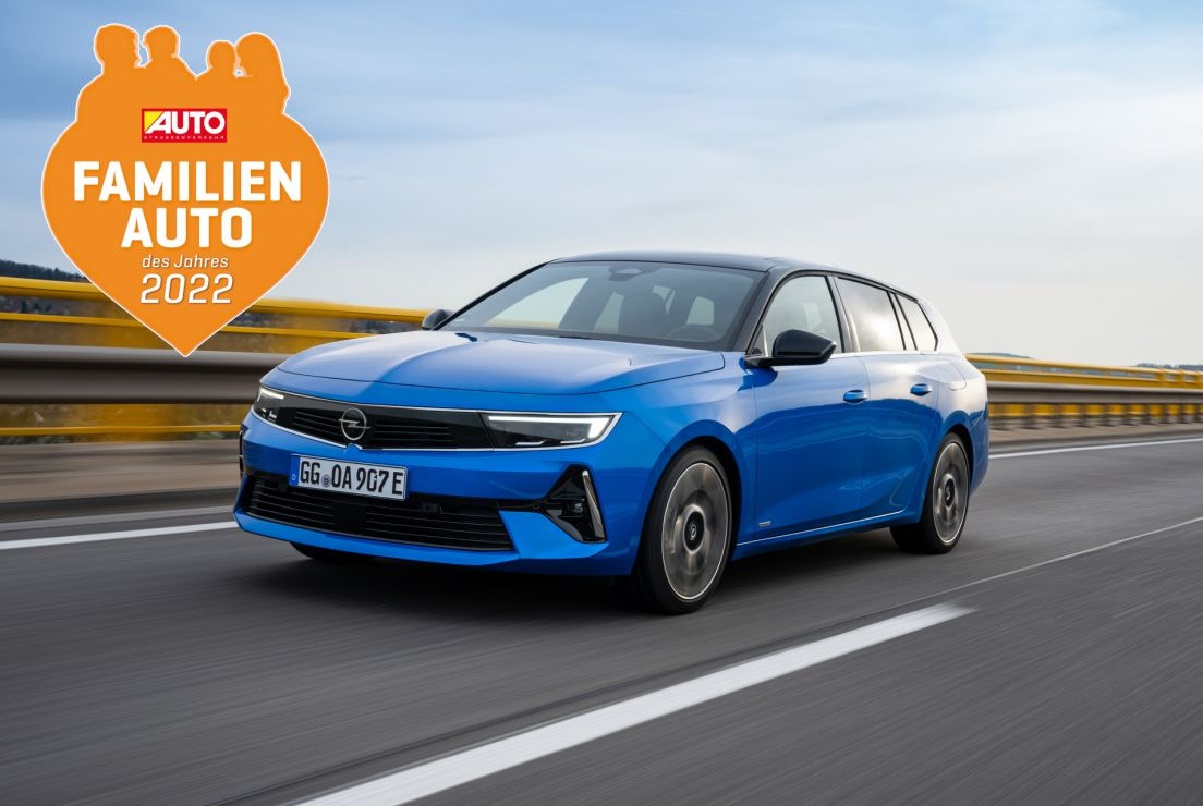Nuova Opel Astra Sports Tourer è “FAMILY CAR of the Year 2022”