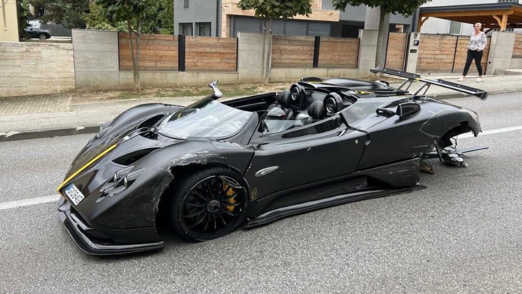 Pagani Zonda HP Barchetta incidente