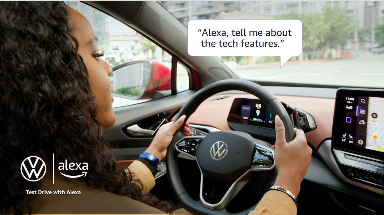 Volkswagen ID.4: lanciati i test drive interattivi con Amazon Alexa