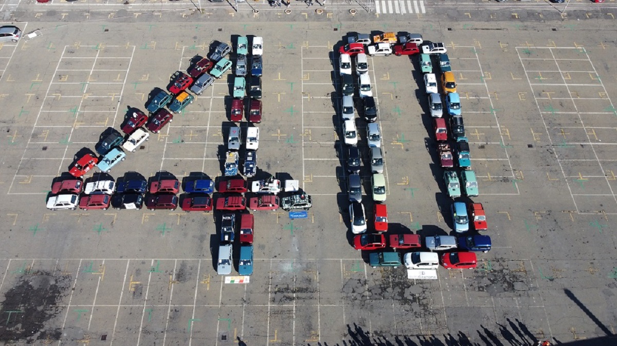 Fiat Panda: grande successo per il mega raduno per festeggiare i suoi primi 40 anni