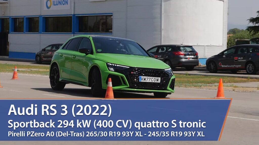 Audi RS 3 2022: ecco come è andato il test dell’alce [VIDEO]