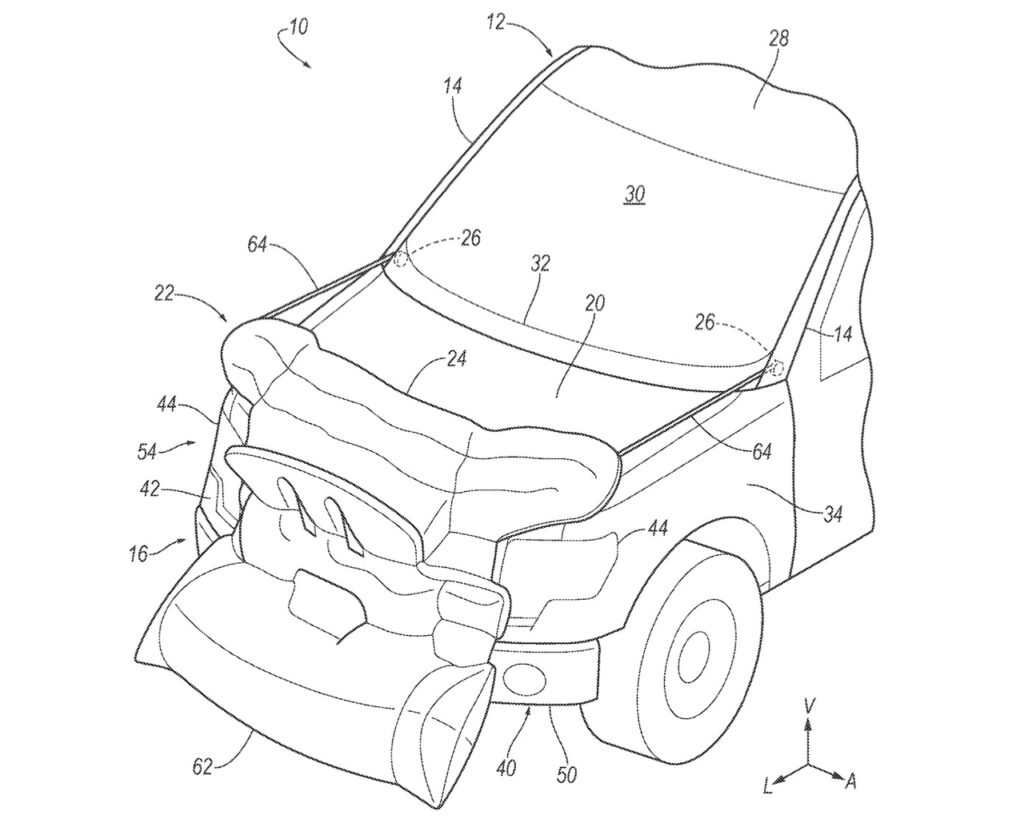 Ford brevetta un sistema di airbag esterno per veicoli