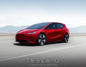 Tesla Model Q: ecco come sarà l’elettrica da 25 mila euro [RENDER]