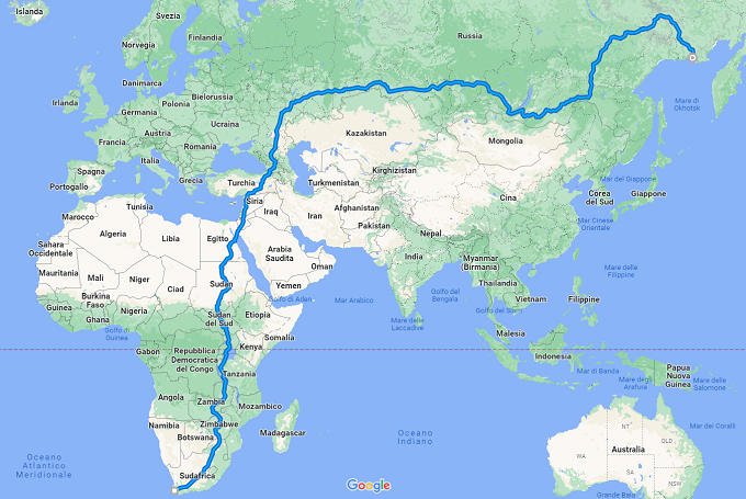 La strada percorribile più lunga al mondo: quasi 23.000 km per un viaggio on the road estremo