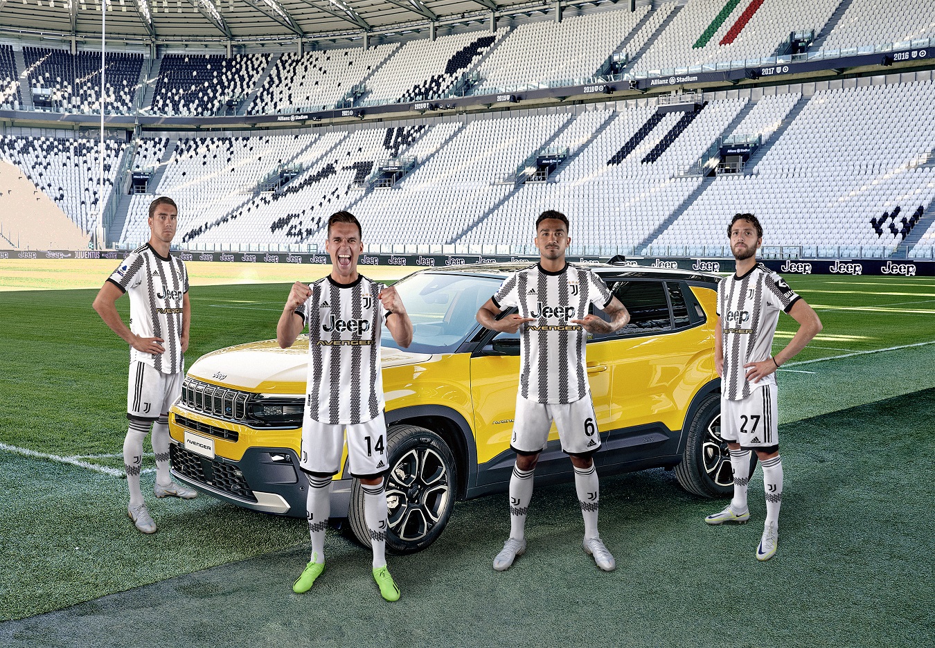 Jeep Avenger: la Juventus celebra il SUV con una maglia speciale